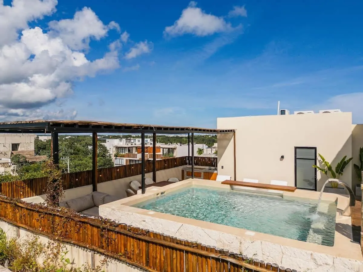 2 Story Penthouse Rooftop Pool Tulum Mexico