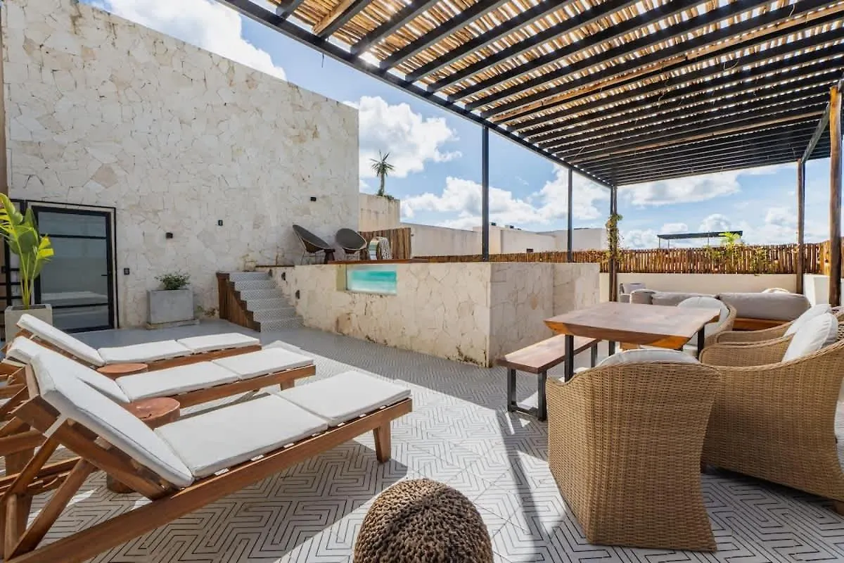2 Story Penthouse Rooftop Pool Tulum Mexico